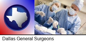 Dallas, Texas - general surgeons preparing for surgery