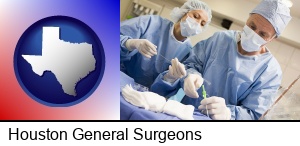 Houston, Texas - general surgeons preparing for surgery