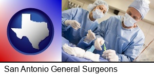 San Antonio, Texas - general surgeons preparing for surgery